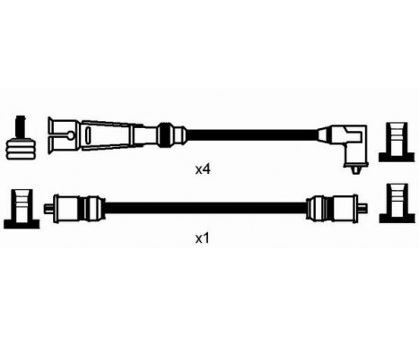 Ignition Cable Kit RC-VW1101 NGK, Image 2