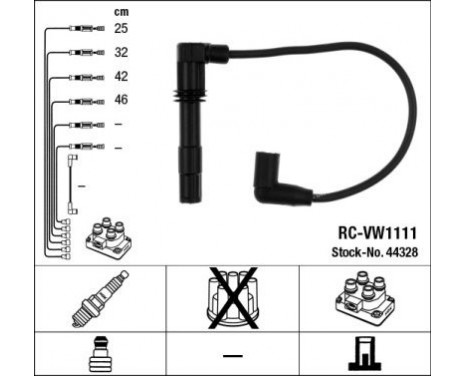 Ignition Cable Kit RC-VW1111 NGK