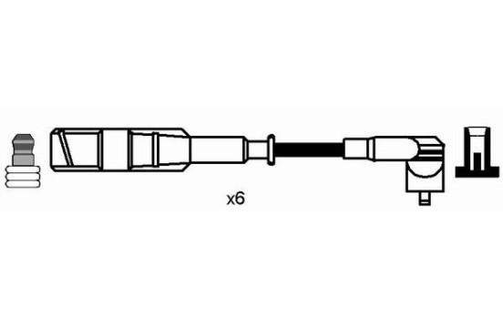 Ignition Cable Kit RC-VW201 NGK, Image 2
