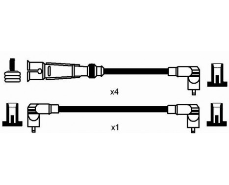 Ignition Cable Kit RC-VW210 NGK, Image 2