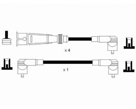 Ignition Cable Kit RC-VW216 NGK, Image 2