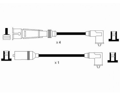 Ignition Cable Kit RC-VW218 NGK, Image 2