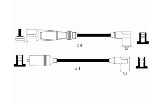 Ignition Cable Kit RC-VW218 NGK, Image 2