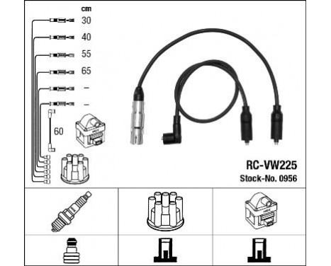 Ignition Cable Kit RC-VW225 NGK