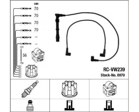 Ignition Cable Kit RC-VW239 NGK