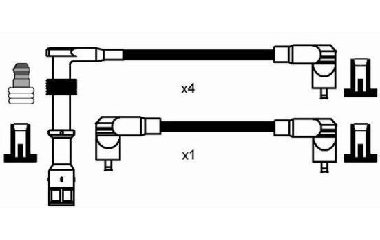 Ignition Cable Kit RC-VW239 NGK, Image 2
