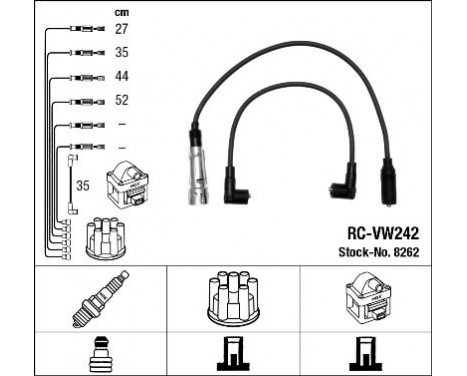 Ignition Cable Kit RC-VW242 NGK
