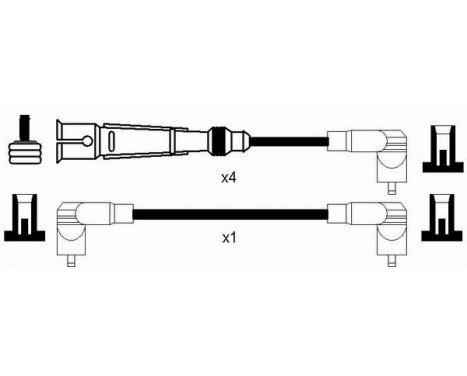 Ignition Cable Kit RC-VW902 NGK, Image 2