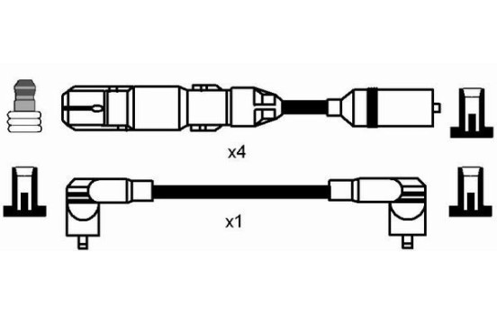 Ignition Cable Kit RC-VW912 NGK, Image 2
