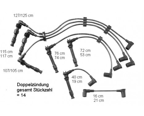 Ignition Cable Kit ZEF601 Beru