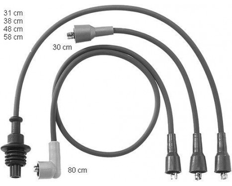 Ignition Cable Kit ZEF746 Beru, Image 2