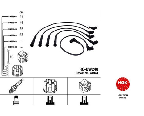 Spark plug cable set RC-BW240 NGK