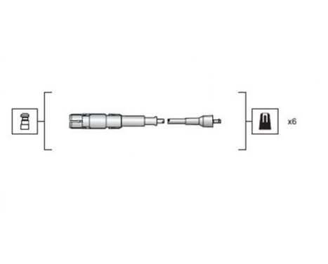 Spark plug cable set