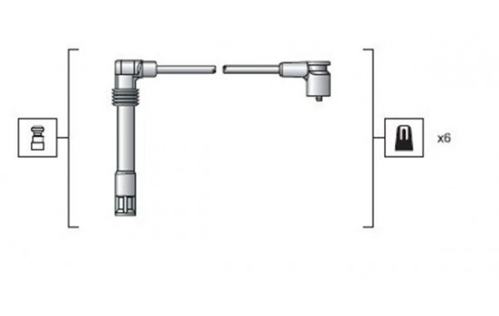 Spark plug cable set