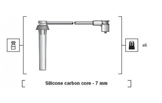 Spark plug cable set