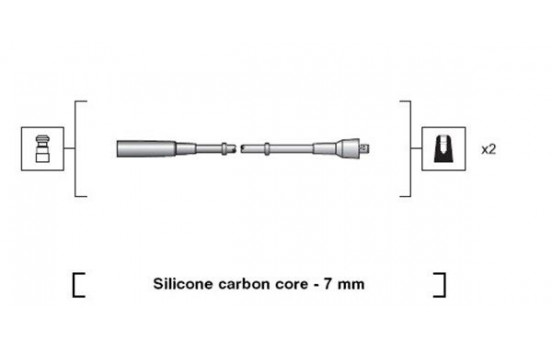 Spark plug cable set