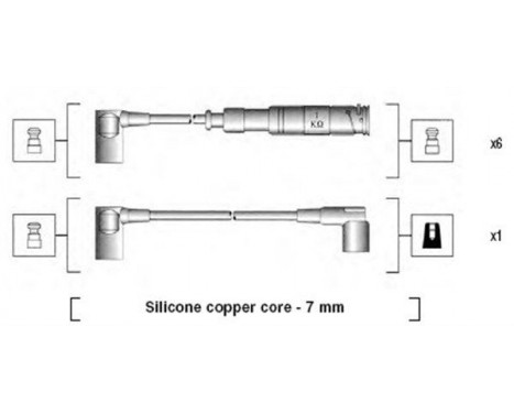 Spark plug cable set