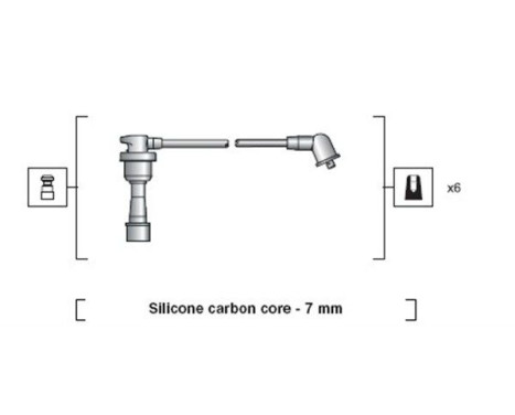 Spark plug cable set