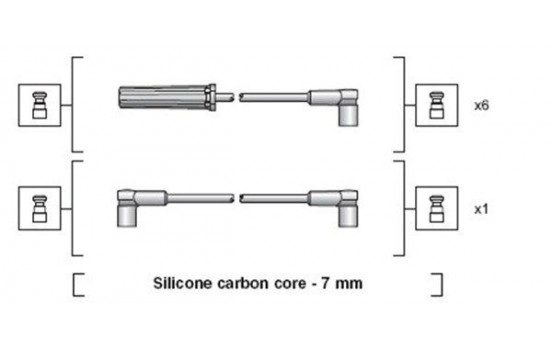 Spark plug cable set