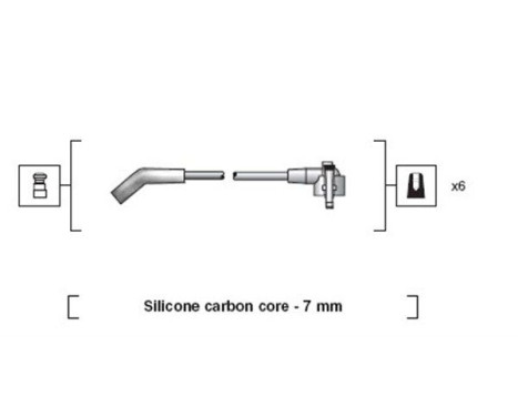 Spark plug cable set