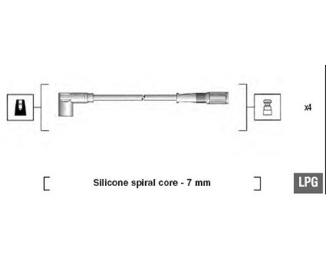 Spark plug cable set