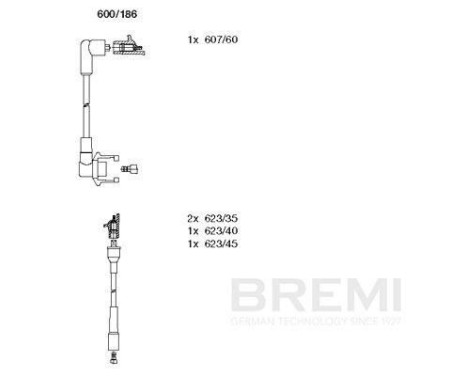 Spark plug cable set