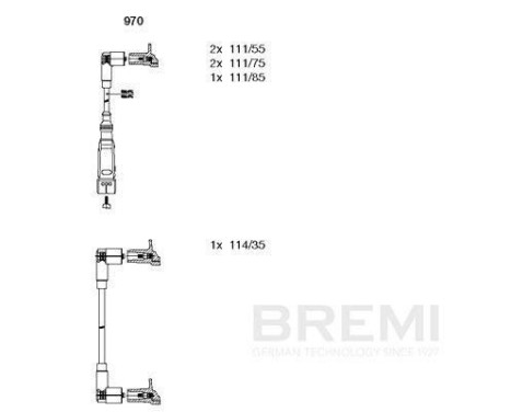 Spark plug cable set