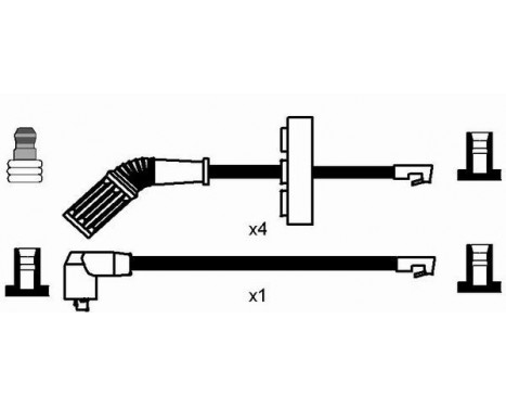 Spark plug wire set RC-AR610 NGK, Image 2