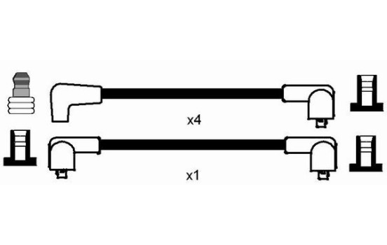 Spark plug wire set RC-AT405 NGK, Image 2