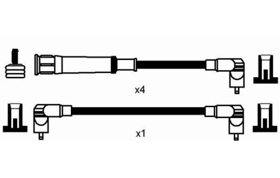 Spark plug wire set RC-BW231 NGK, Image 2
