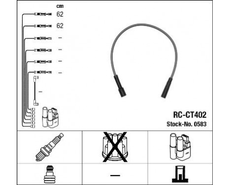 Spark plug wire set RC-CT402 NGK