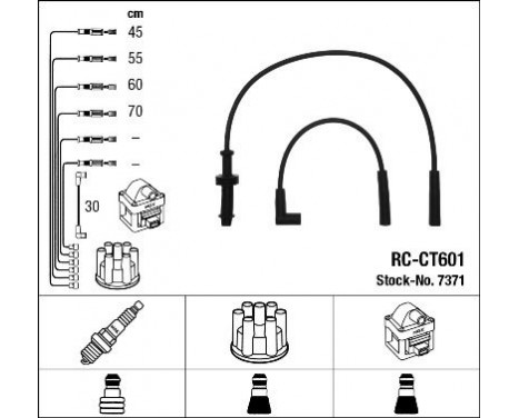 Spark plug wire set RC-CT601 NGK