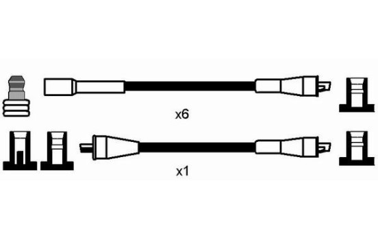 Spark plug wire set RC-OP459 NGK, Image 2