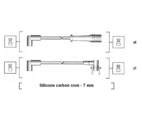 Spark plug wire set