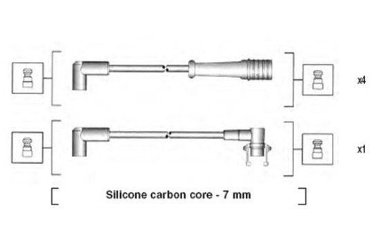 Spark plug wire set