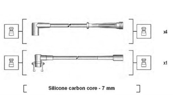 Spark plug wire set