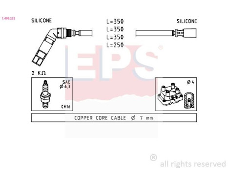 Spark plug wire set