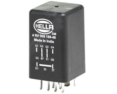 Control unit, glow time