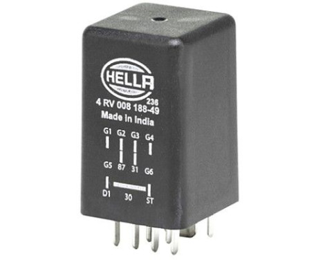 Control unit, glow time
