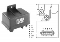 Relay, glow plug system