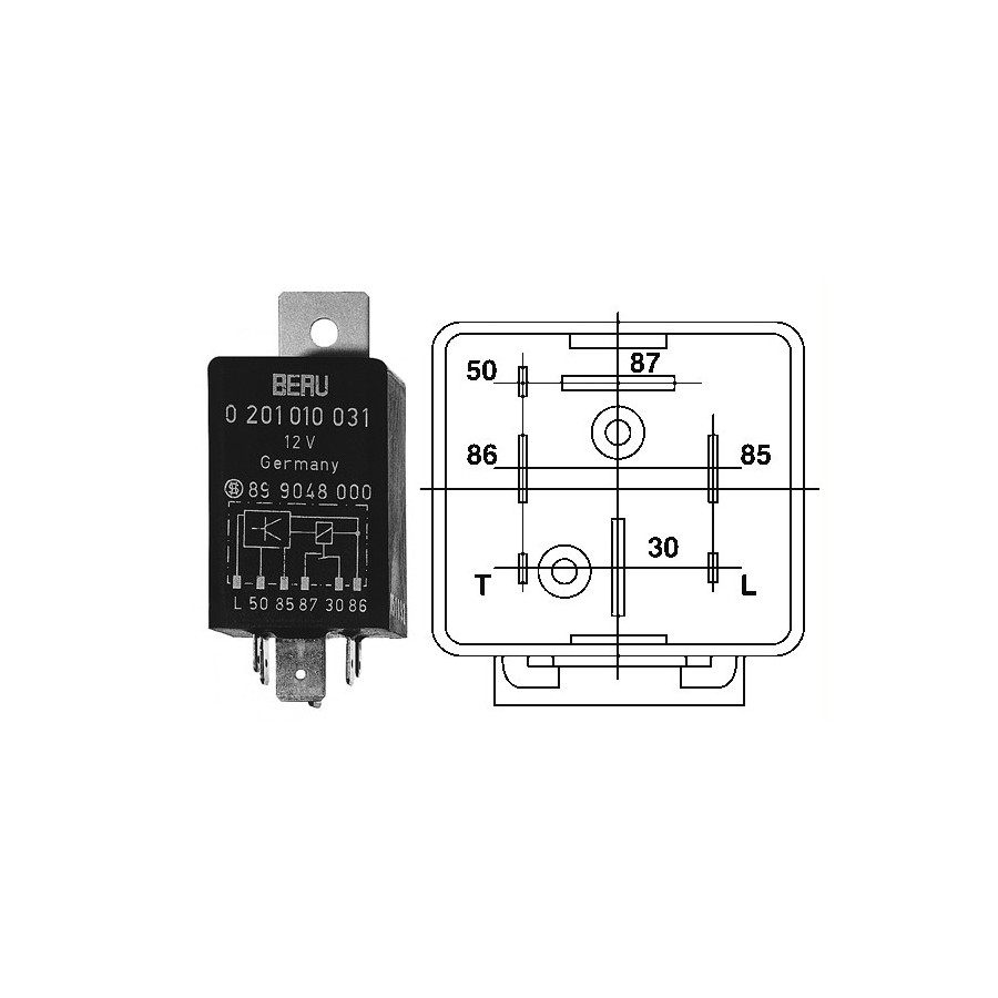Relay, glow plug system Winparts.ie Relay glow plug system