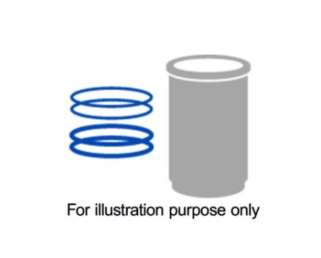 Gasket set, cylinder liner