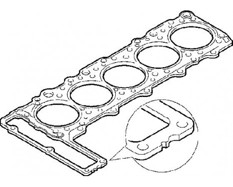 Gasket, cylinder head 913.864 Elring, Image 2