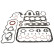 Gasket Set, cylinder head ADG06294 Blue Print