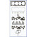 Gasket Set, cylinder head FIBERMAX