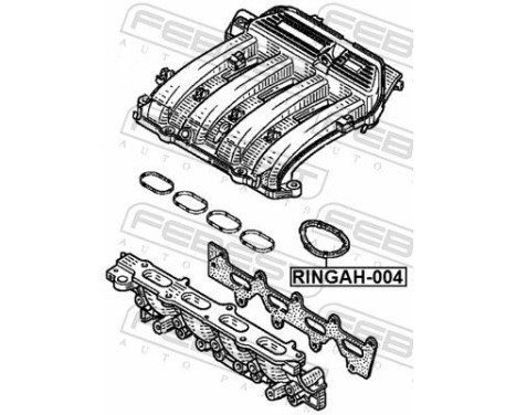 Gasket, intake manifold, Image 2