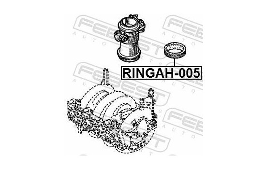 Gasket, intake manifold, Image 2