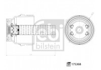 Cap, oil filter housing febi Plus