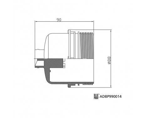 Cap, oil filter housing