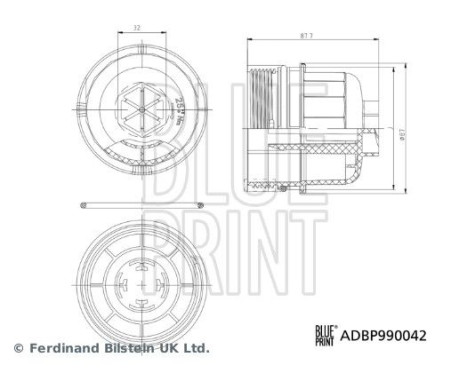 Cover, oil filter housing Blue Print Solution